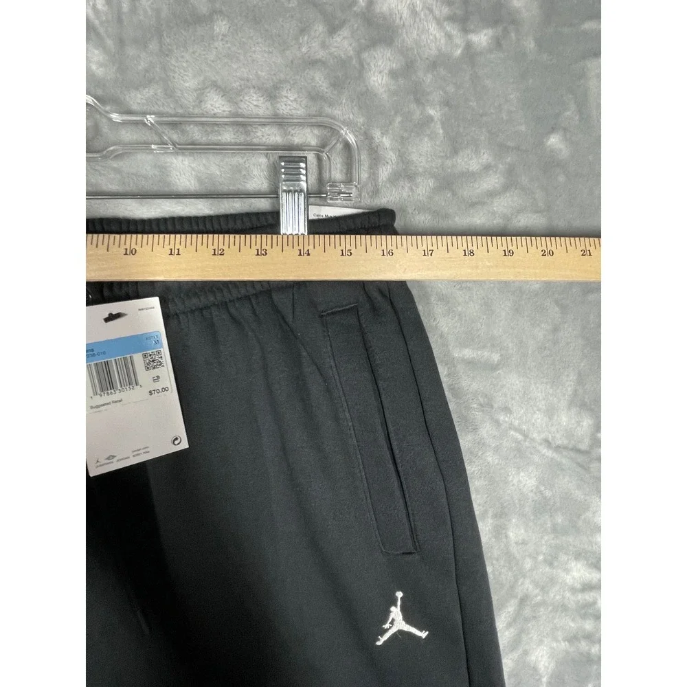 Jordan Mens Oversized Fit Fleece Sweatpants Black Jumpman Joggers Medium NEW
